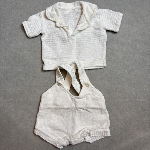 Unbranded Other - Vintage 1950’s‎ White Jumper And Knit Shirt Lace Embroidery Girl Unbranded
